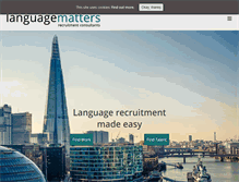 Tablet Screenshot of languagematters.co.uk